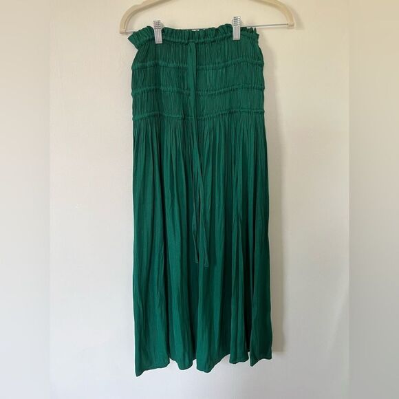 Anthropologie Bouquet Eyelash Scoopneck Sweater + Green Maxi Skirt - Picture 8 of 8